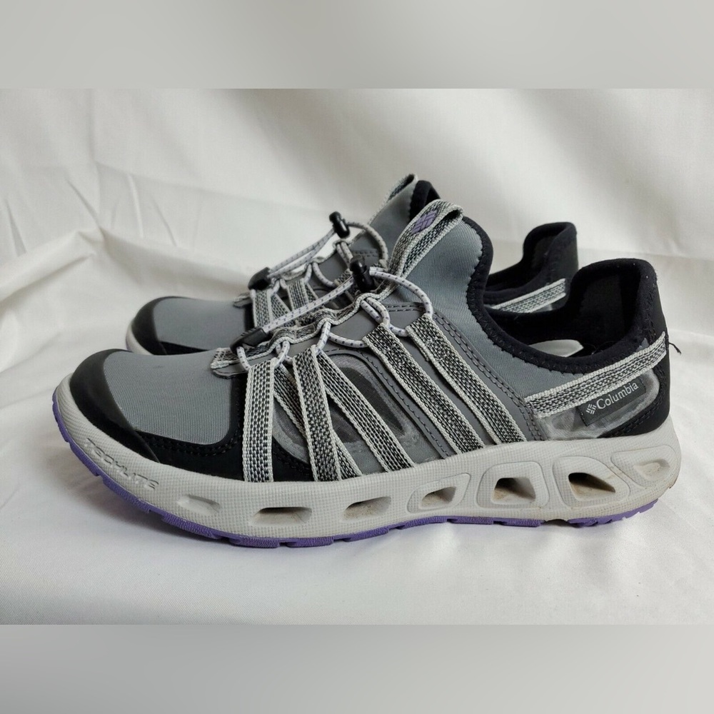 Columbia grey/purple toggle sneakers